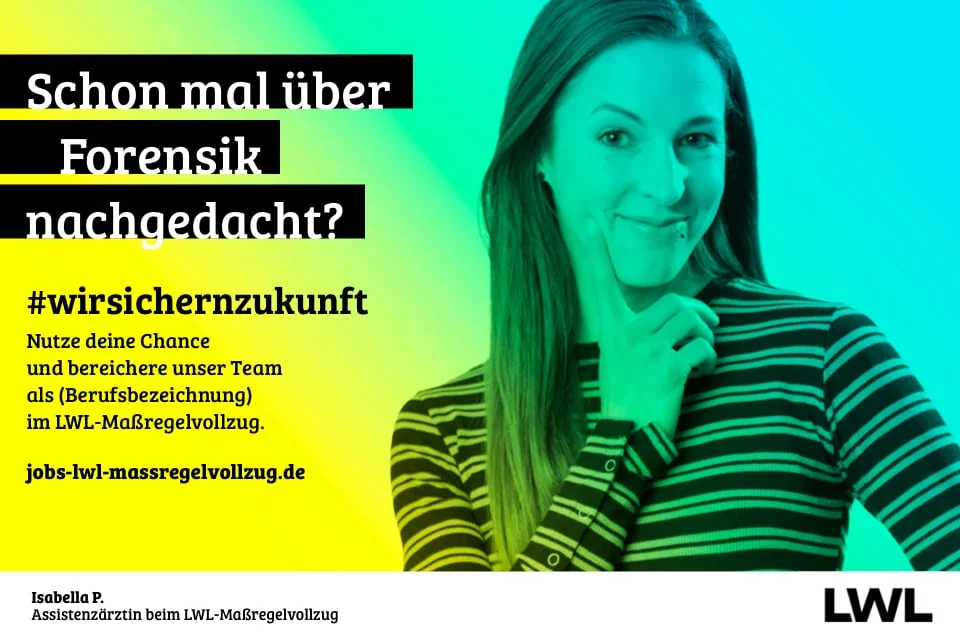 LWL-Kampagnenmotiv 11 einer grübelnden Frau